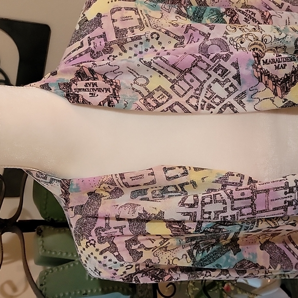 Harry Potter Marader's Map Open Front Cardigan Size Small NWT - Picture 4 of 13